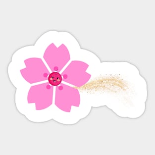 Happy floral cherry blossom Sticker